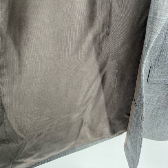 Vintage Burberry London Boyds Philadelphia 100% Wool Gray Pinstripe 50 Regular - Picture 9 of 16